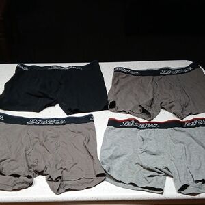 Dickies Men's Boxer Briefs -New. Black, Gray, and Brown Set Sz Med